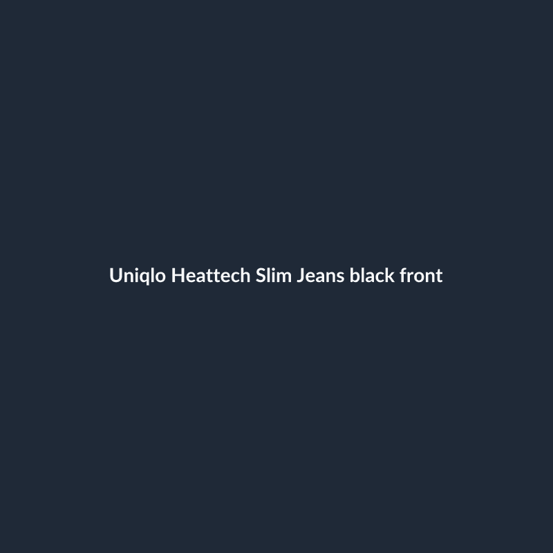 Heattech Slim Jeans Black 30